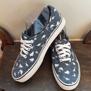 Vans Off the Wall Dinosaur Print Sneakers 6.5 M 8 W